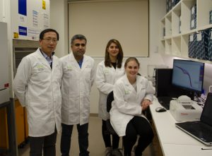 Research team: A/Prof Shubiao Wu, Dr Sarbast Kheravii, Dr Kosar Gharib-Naseri, and PhD student Ashley England